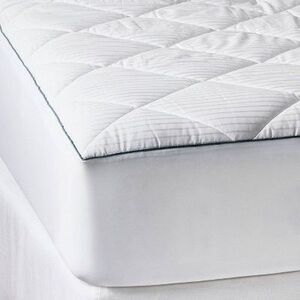 Casaluna - Full Cooling+ Mattress Pad - Casaluna White